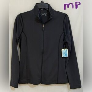 Be Inspired Black Utility Jacket Lightweight Zip-Up